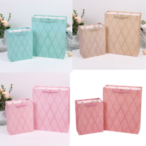 Pastel Textured Gift Bags Pack of 6