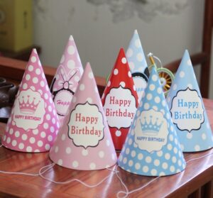 Birthday Hats Crown- Pack of 10