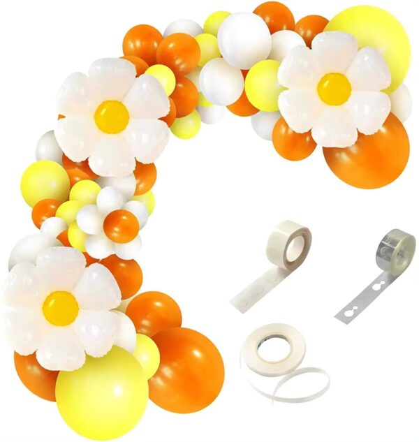 daisy balloon garland