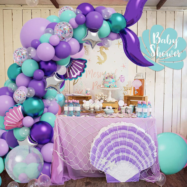 mermaid balloon garland