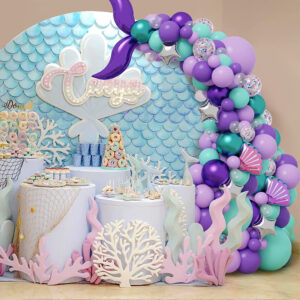 mermaid balloon garland