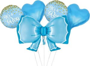 Boy/Girl Bow Balloon Set 5 Pieces