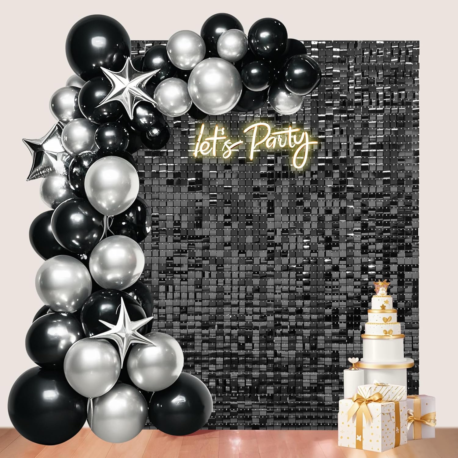shimmer wall backdrop
