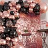 rose gold shimmer wall backdrop